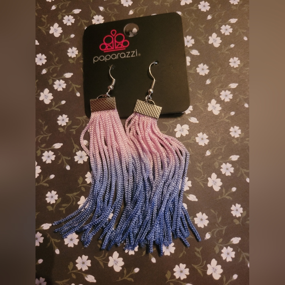 Ombre tassle earrings